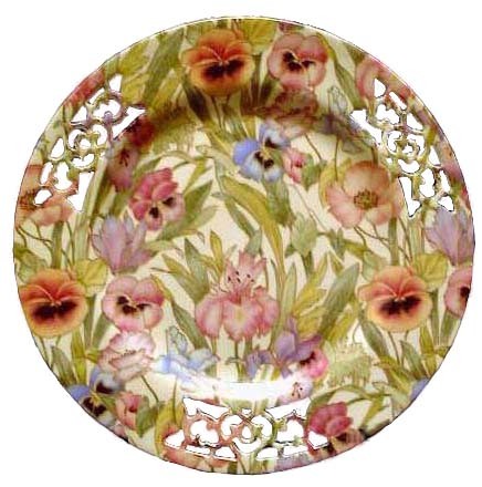 fake Shelley pieced floral plate